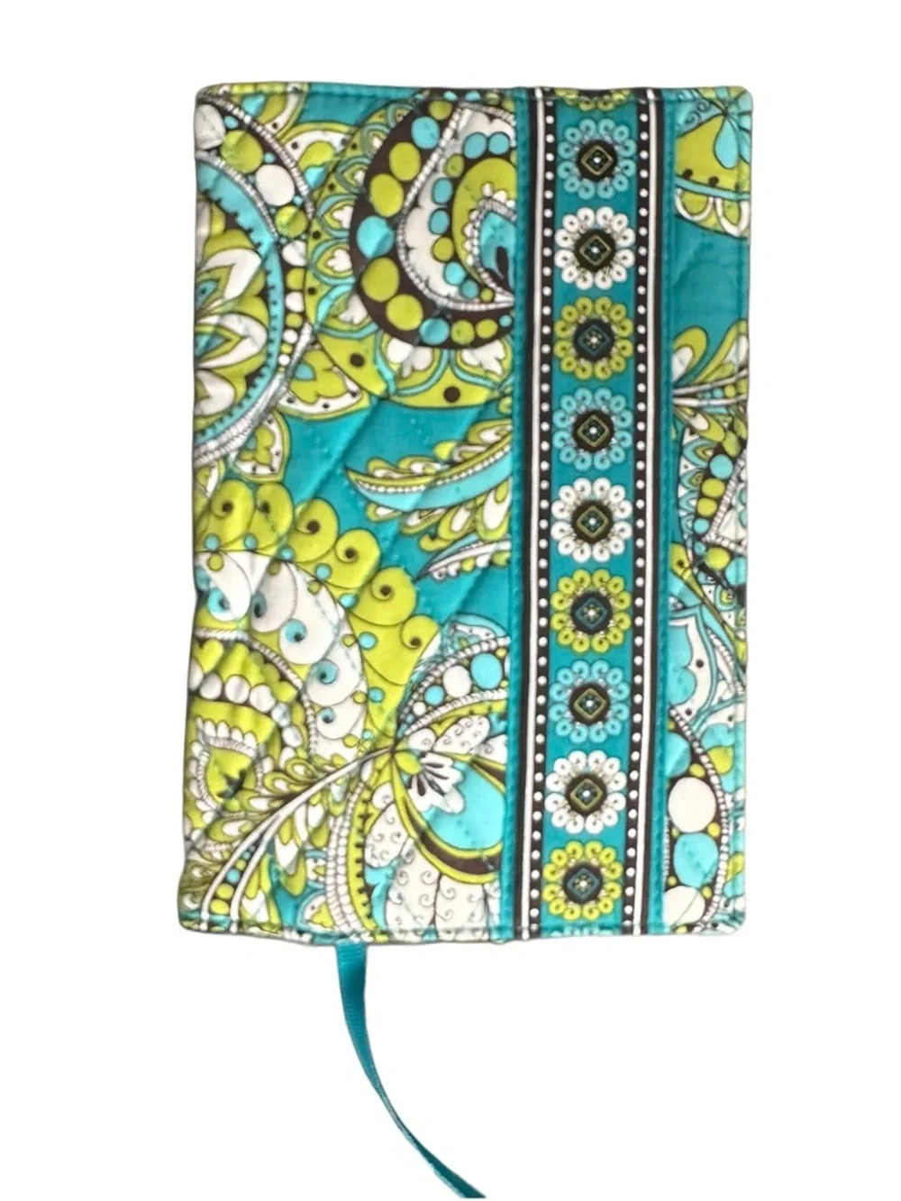 Vera Bradley Fabric Book Cover Case with Ribbon Bookmark - Picture 4 of 6